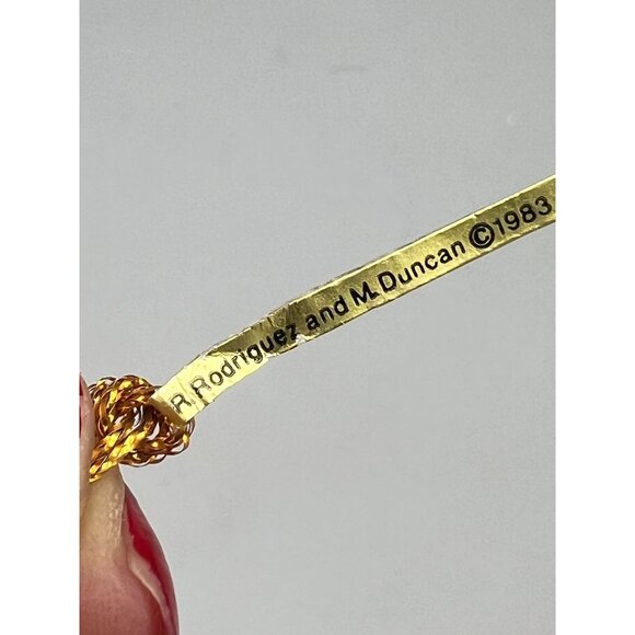 90's Vtg 2 Handcrafted Wizard & Witch Ornaments 3" Set Rodriguez & Duncan Resin - Picture 5 of 16